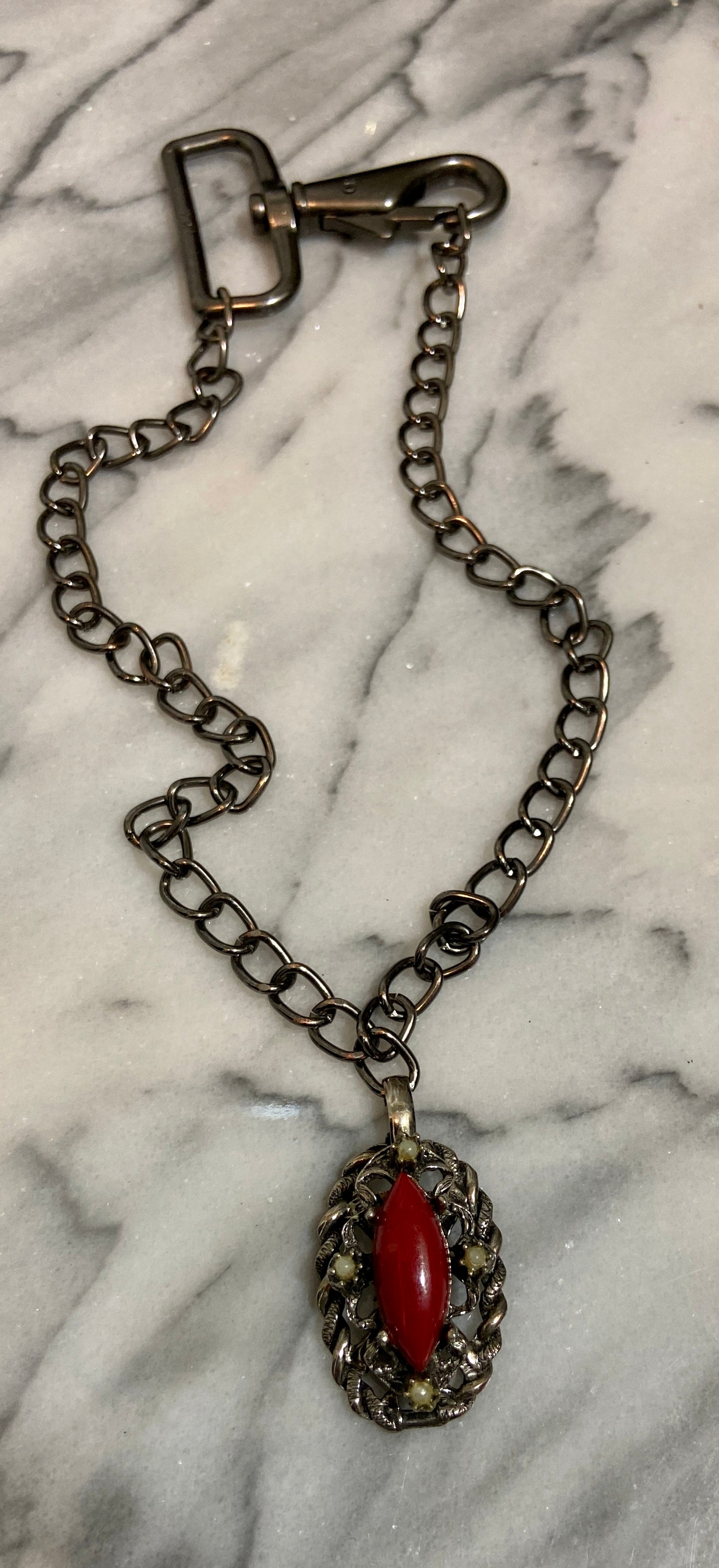 Dark silver chain