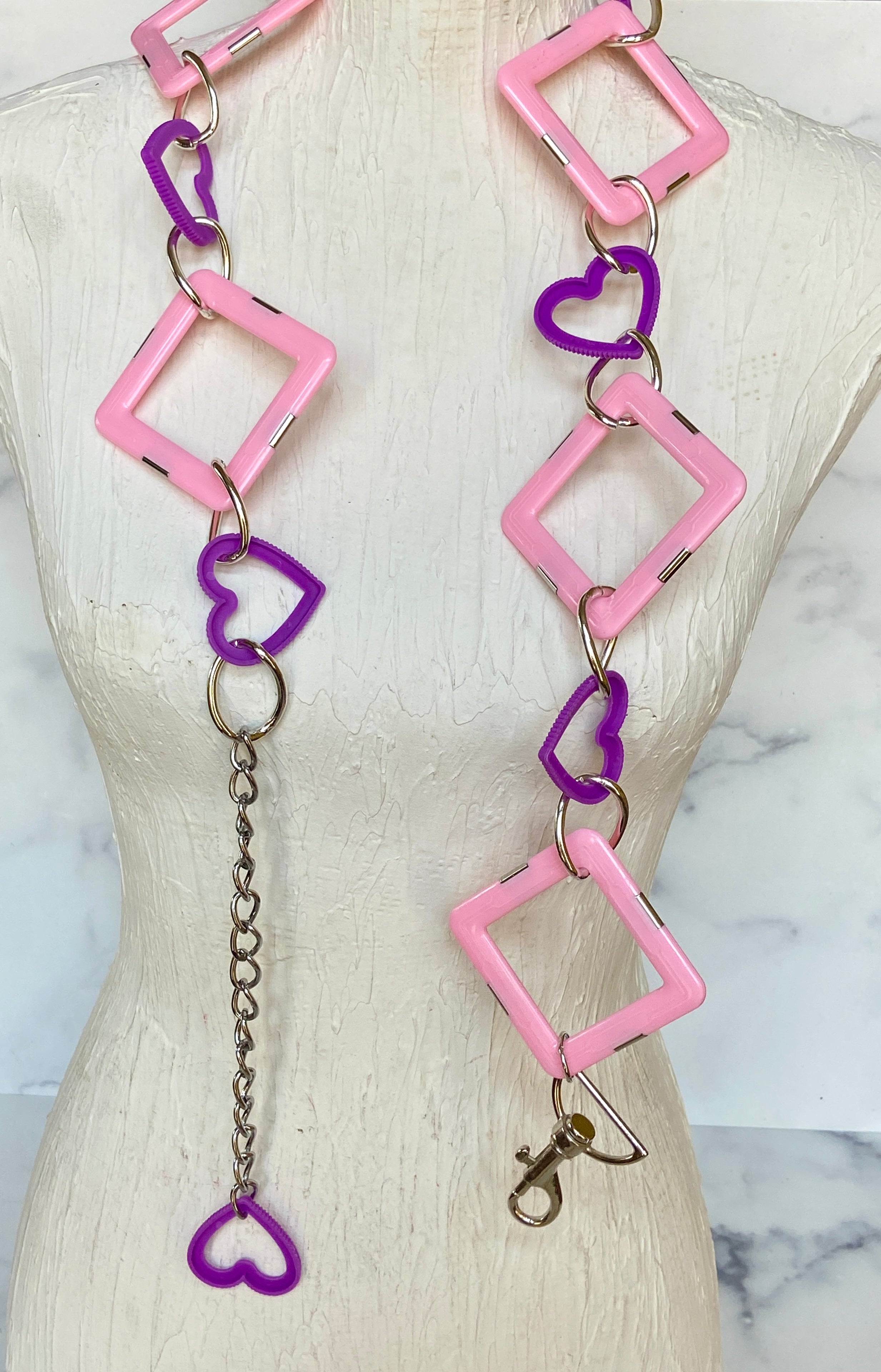 Hearts & squares belt