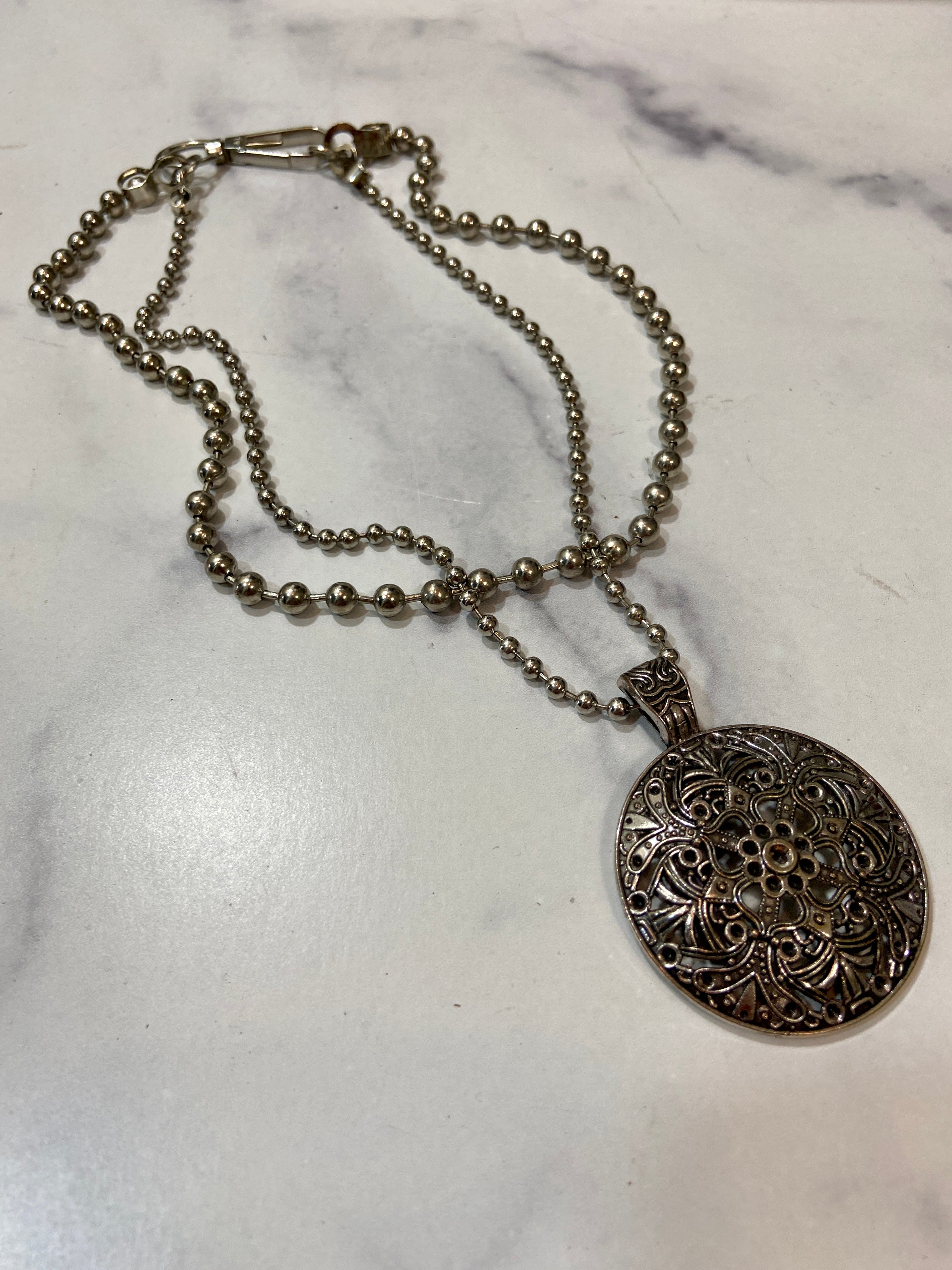 Silver circle in layers