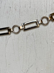 Silver metal waist chain belt