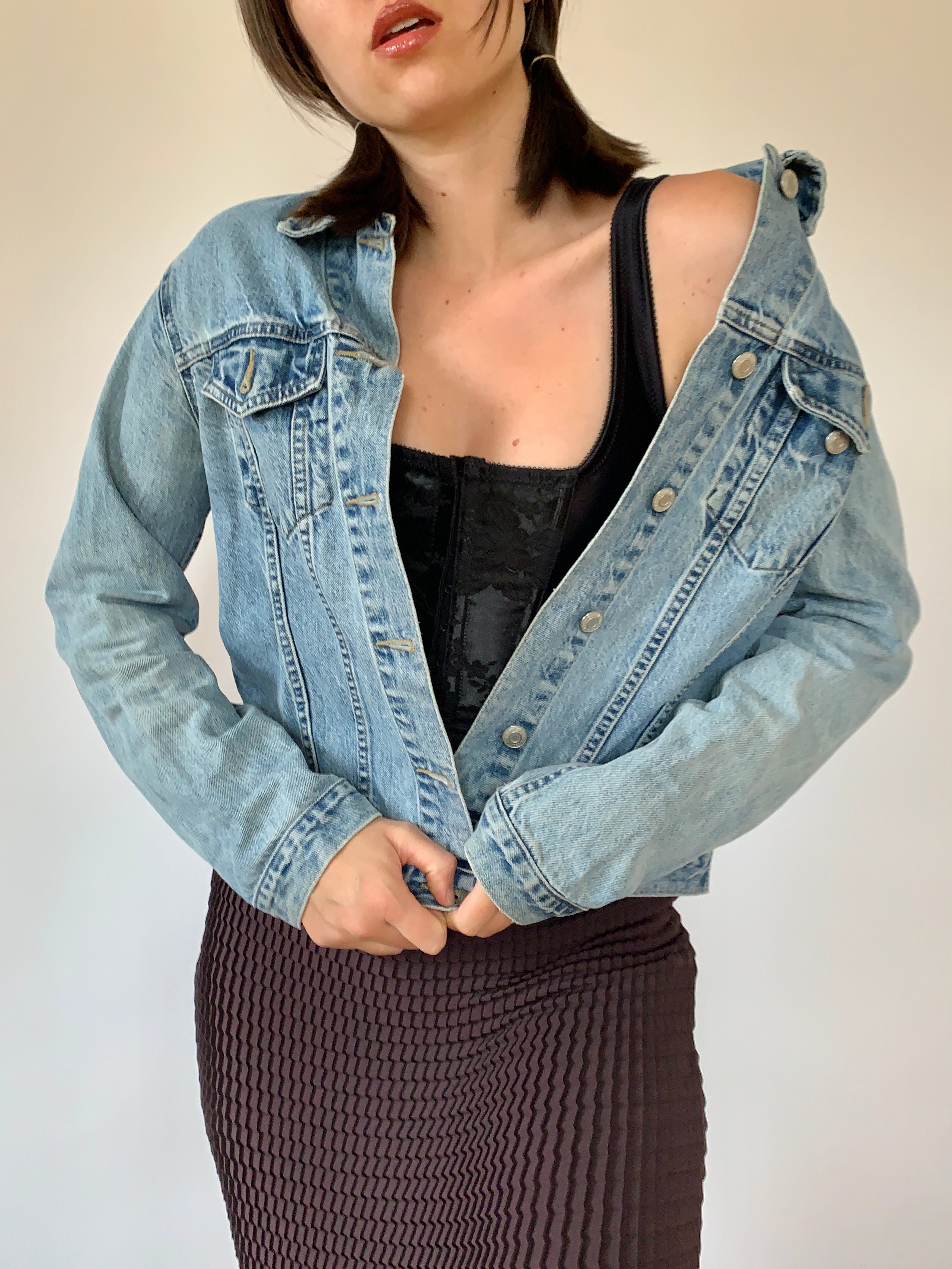 Vintage Denim Jacket Light Wash (M)