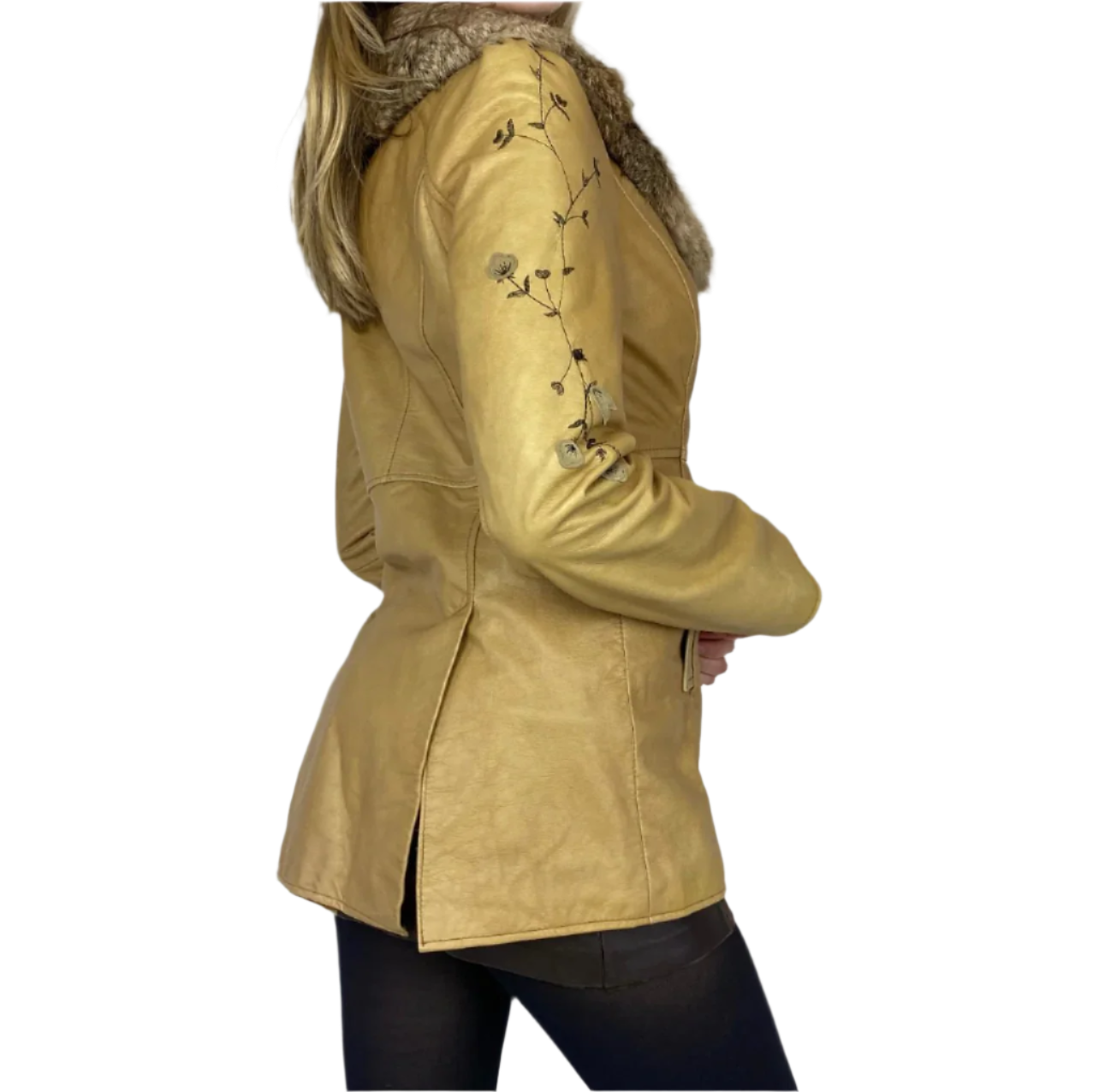 Vintage Leather Penny Lane Style Jacket (XS/S)