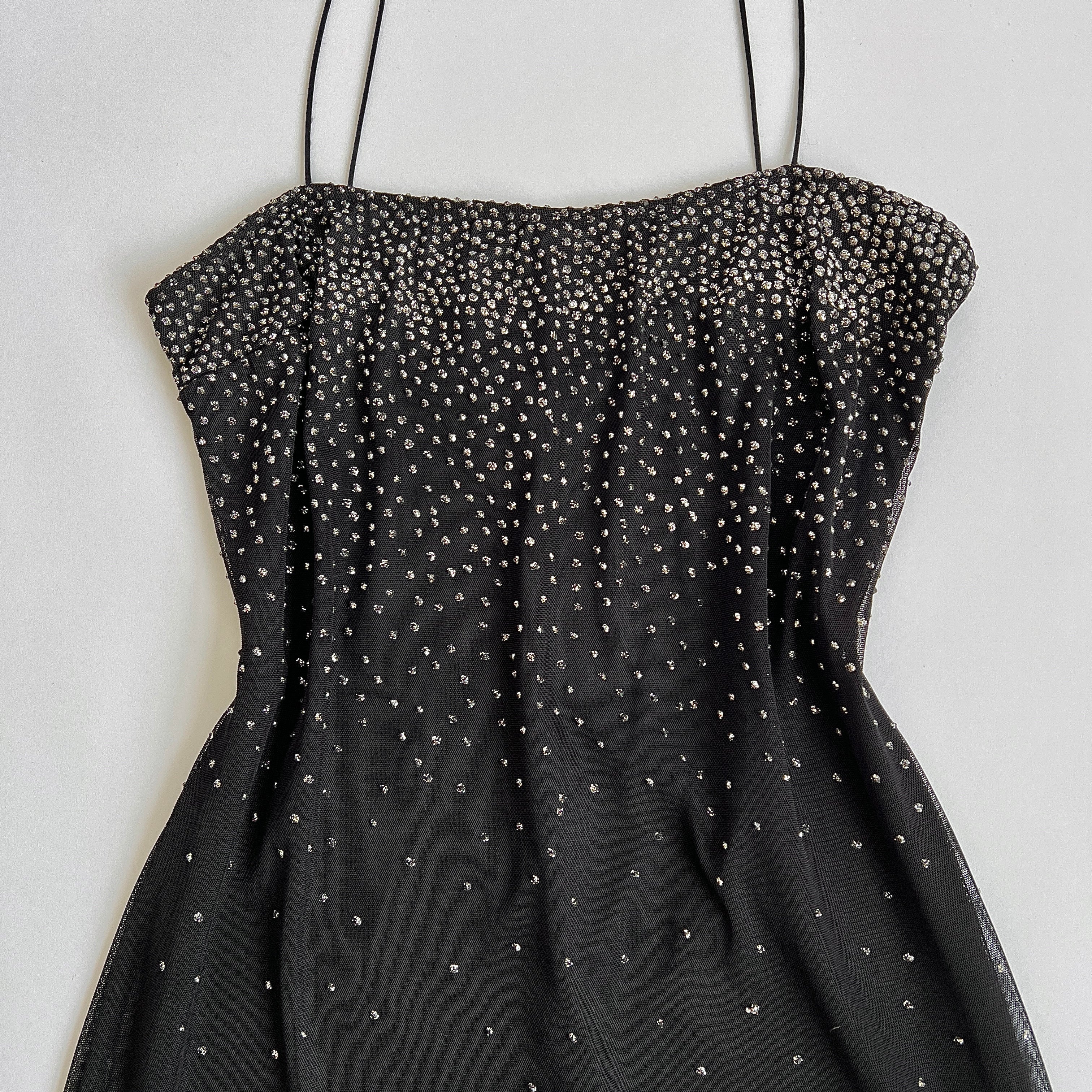 Vintage 90s raining glitter mini dress - M/L
