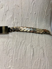 1970s/80s Silver Scales Elastic Belt