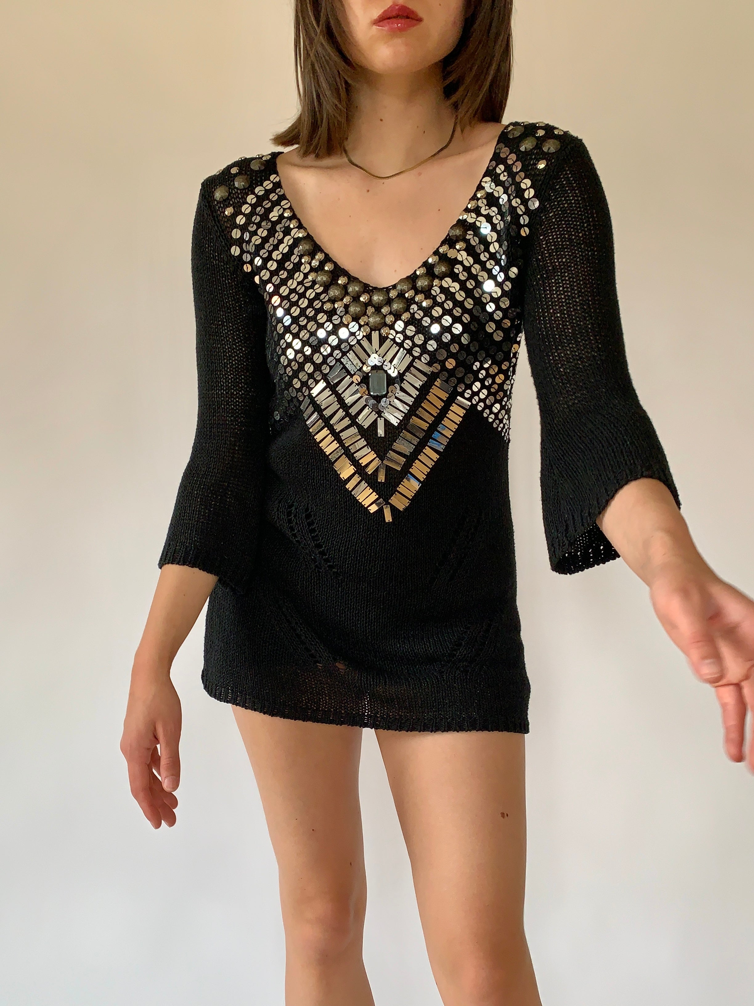 Y2K Sequin Tunic (M)