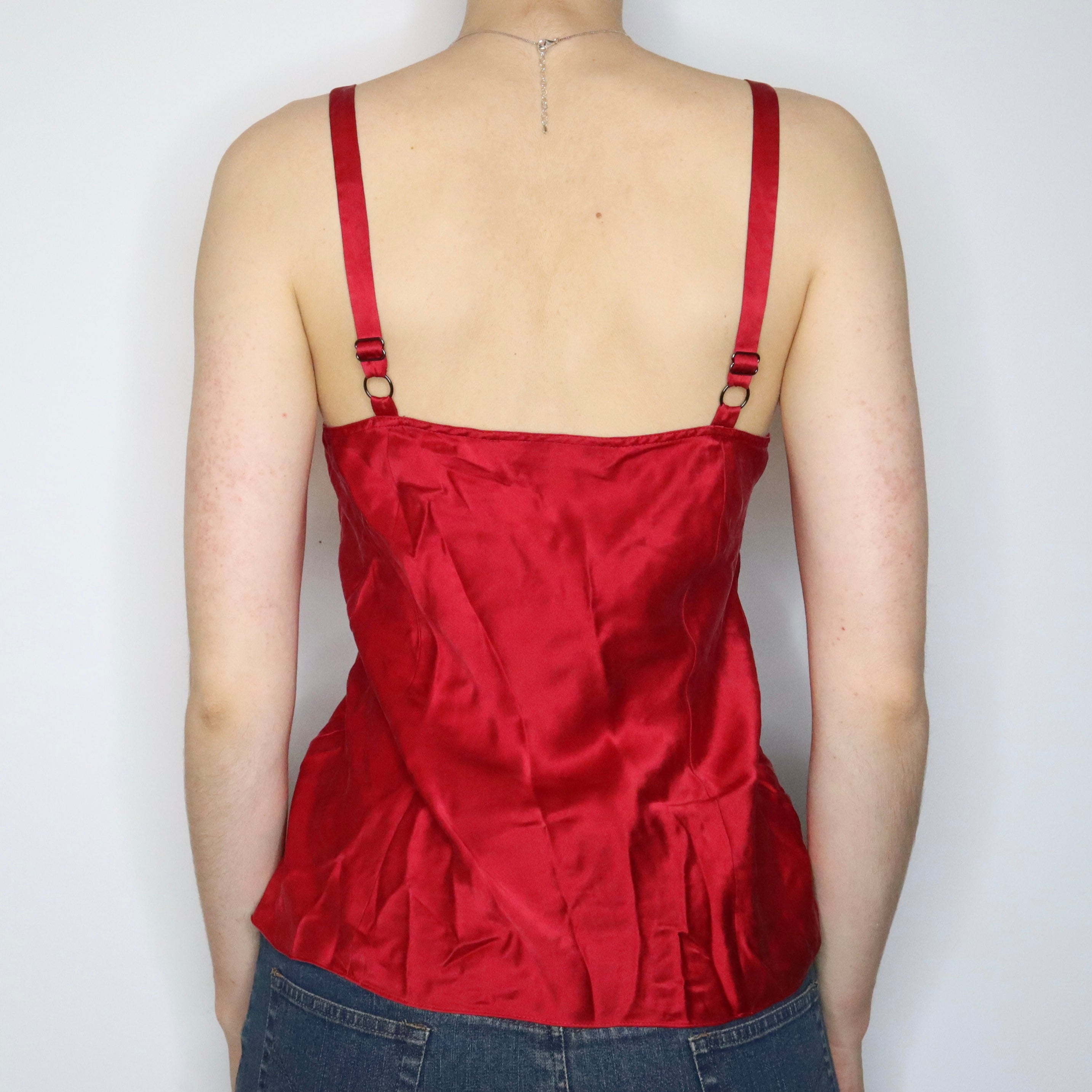 Anne Klein Red Silk Camisole (S-M) 