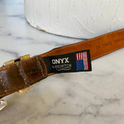 Vintage Brighton leather brown belt