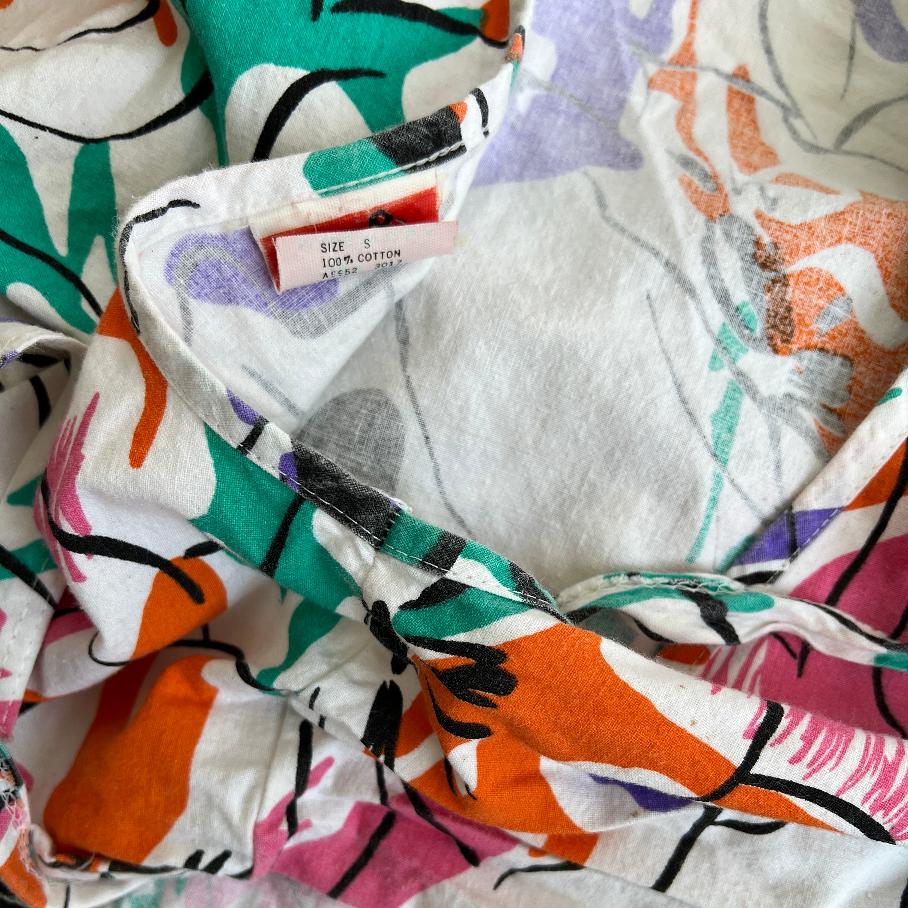 Rare vintage 80s print short set - S
