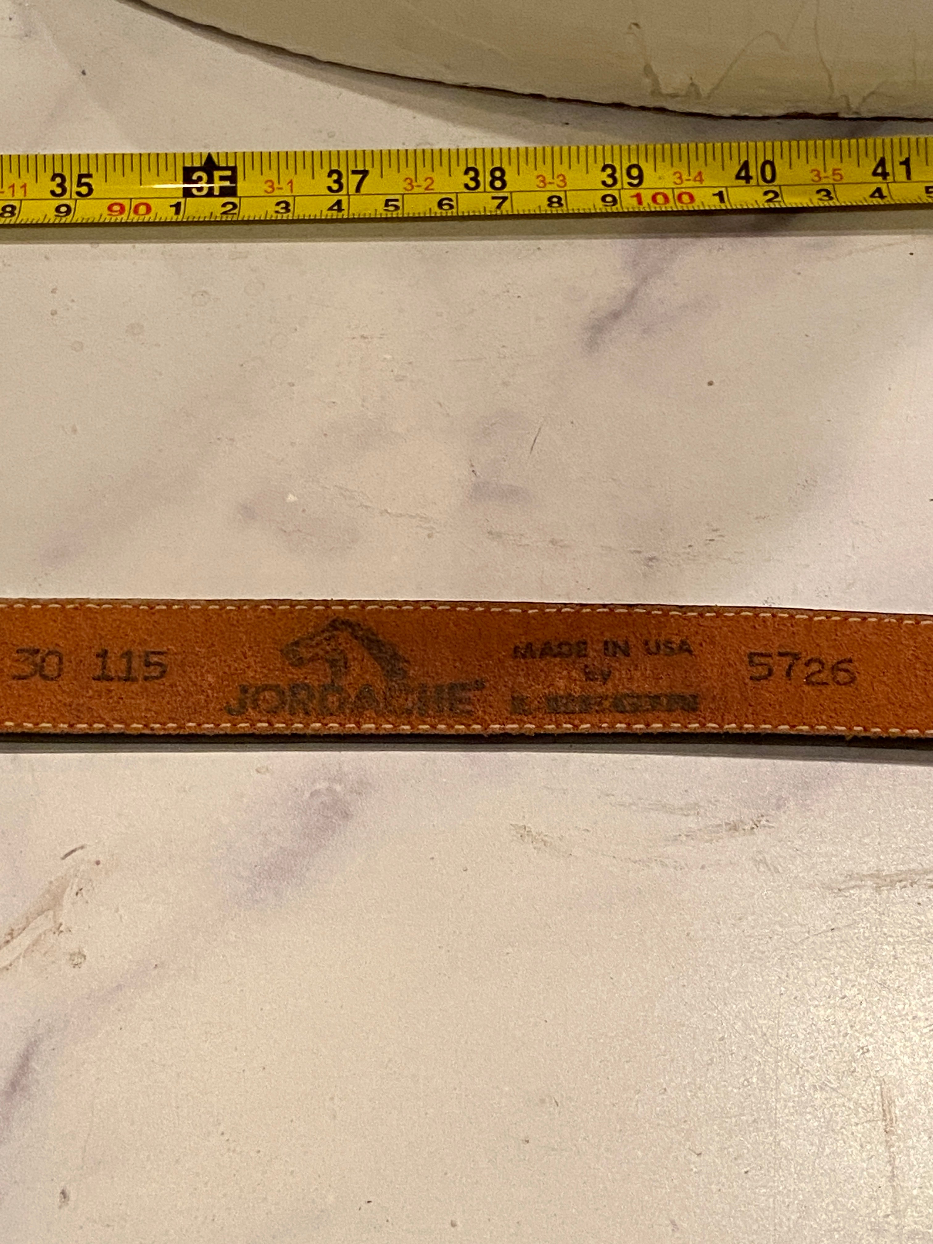 Vintage jordache leather belt