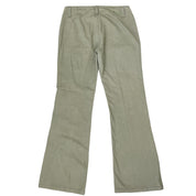 Army Green Cargo Flare Pants (L)