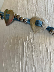 Western style heart belt