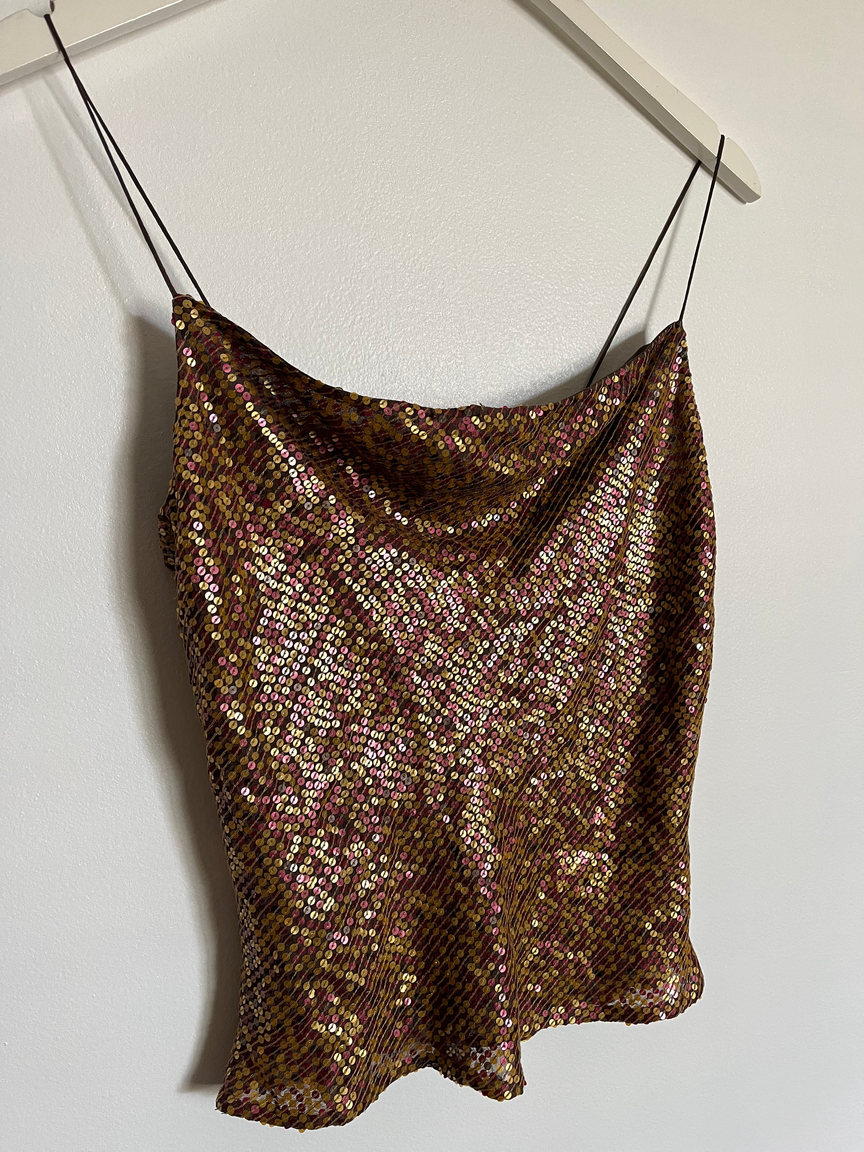 00’s Sunset Silk tank - medium