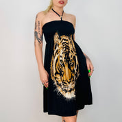 Tiger Halter Neck Dress