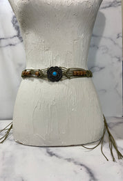 Vintage macrame belt