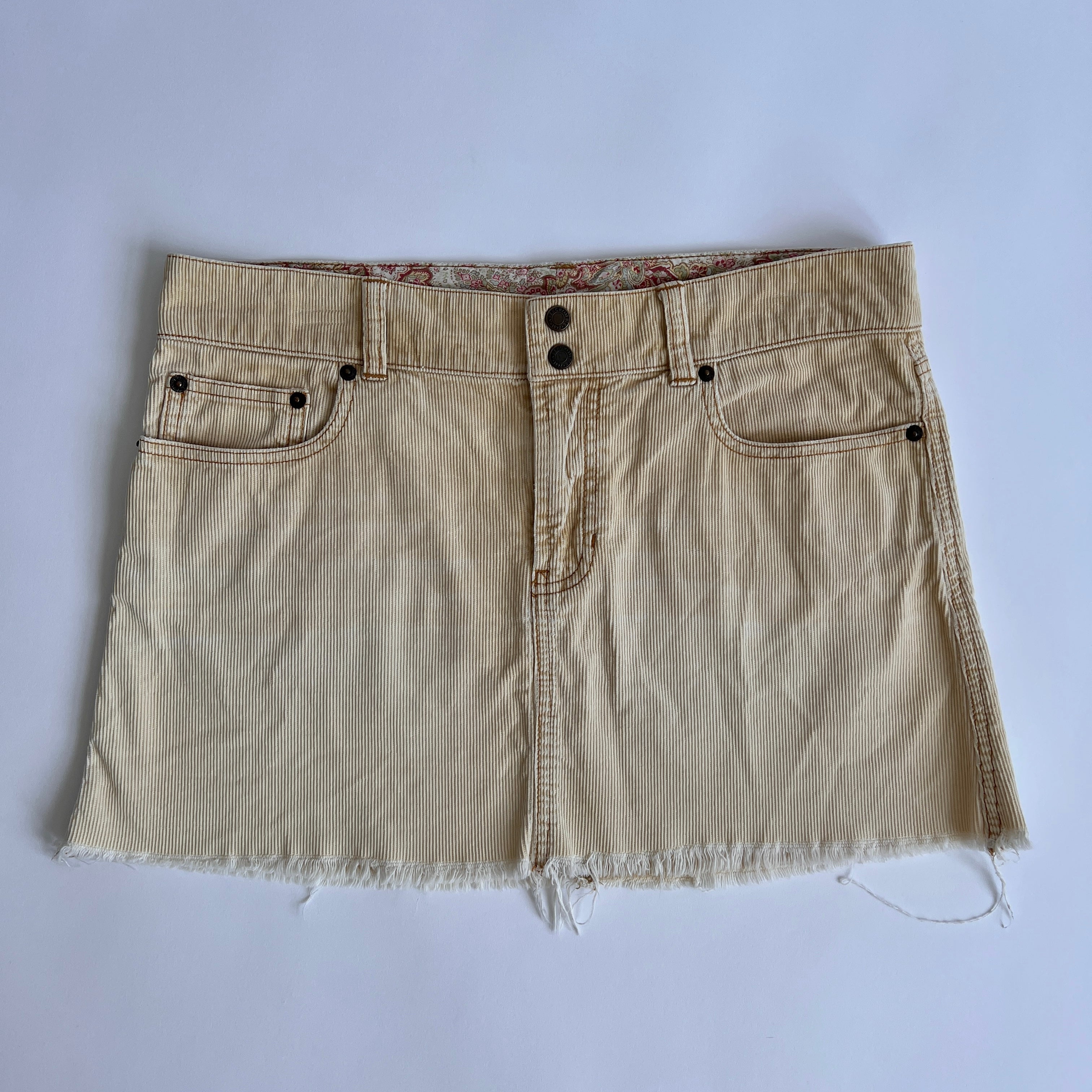 Y2K A&F corduroy mini skirt - L