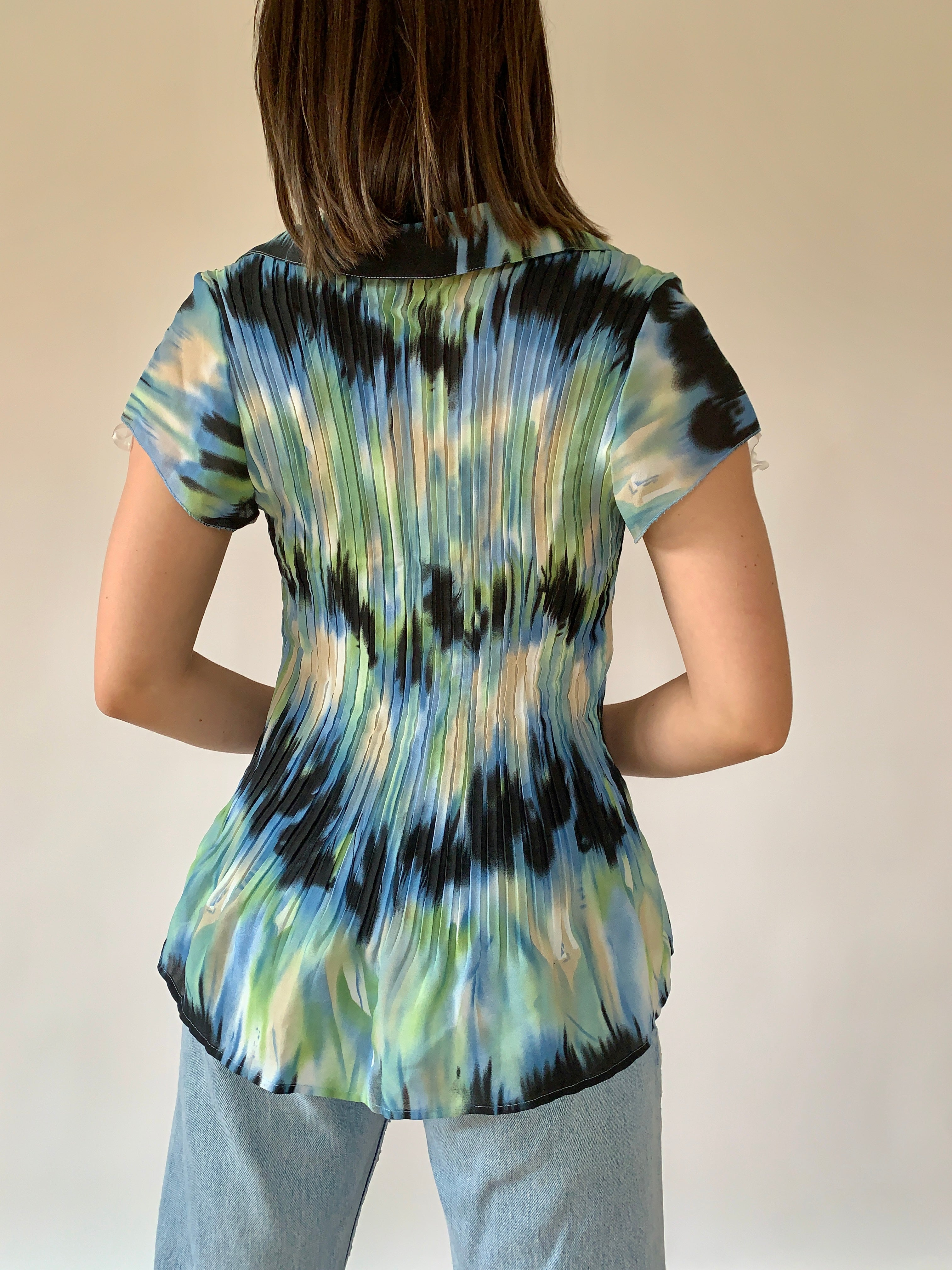 Y2K Northern Lights Blouse (XL)