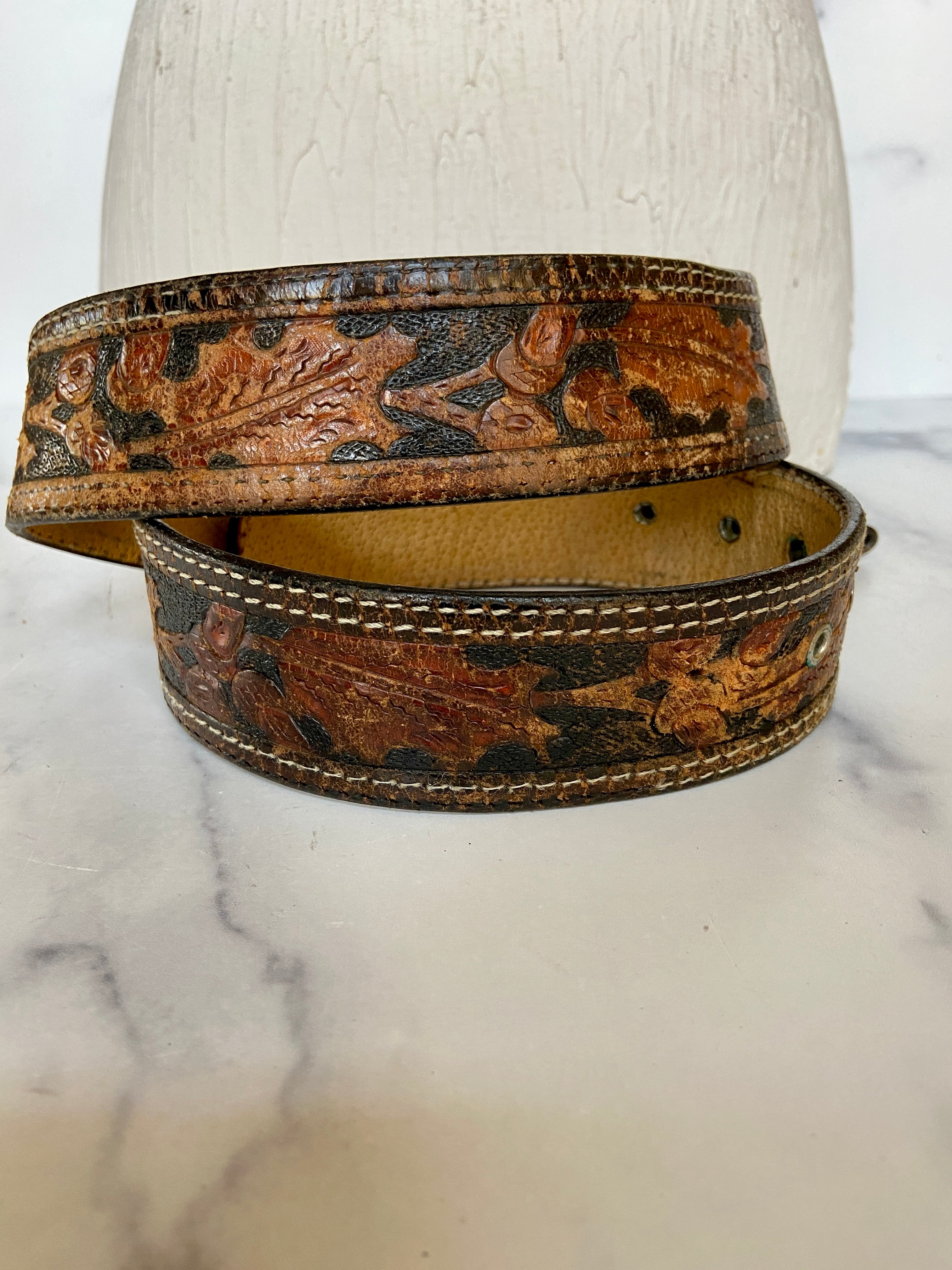 Oklahoma tooled belt