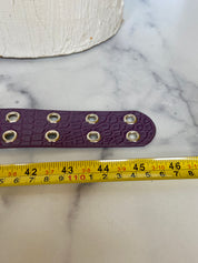 Purple wired belt