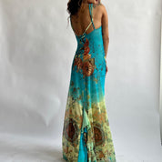 Save the Queen print maxi dress - S/M