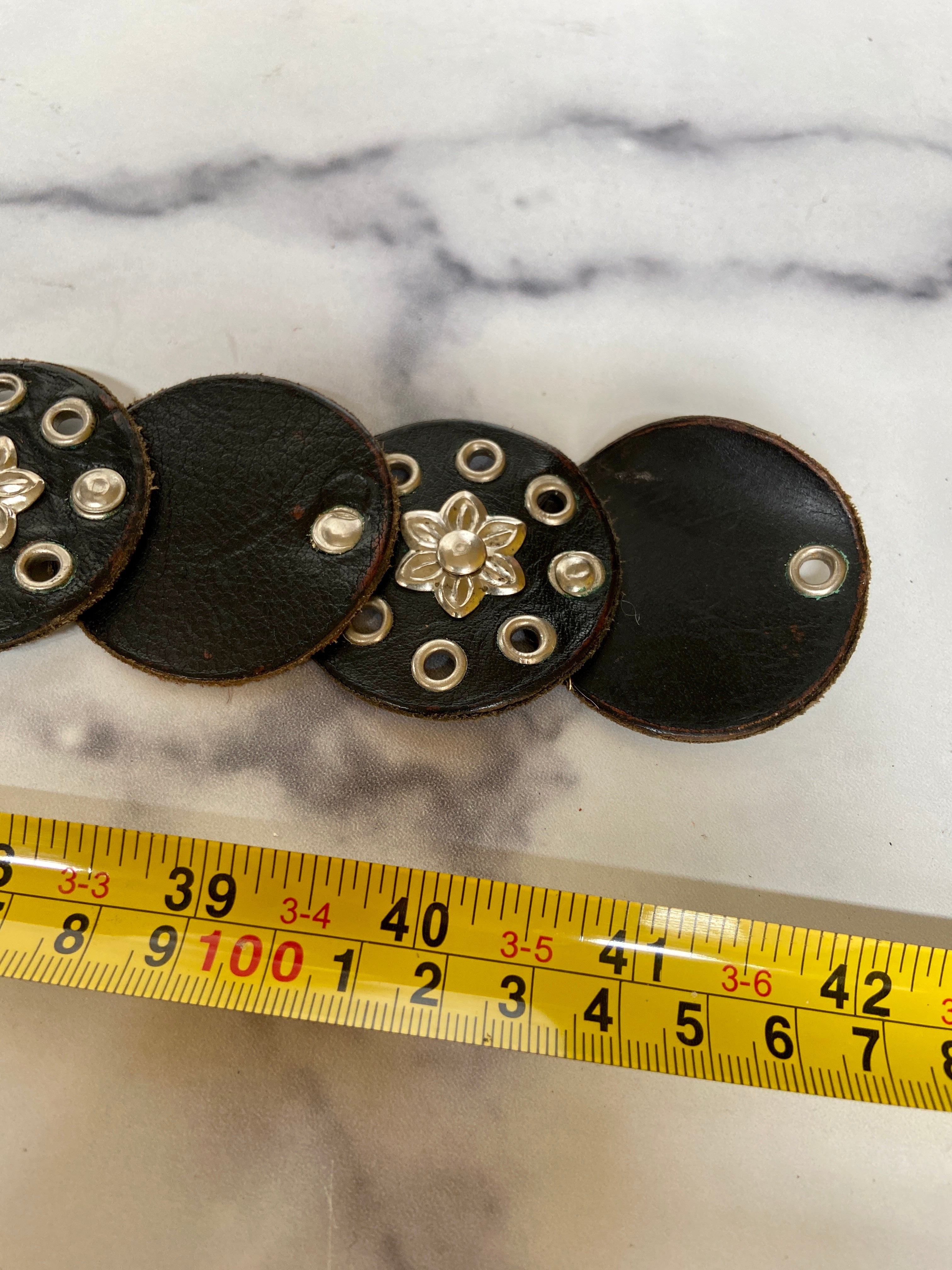 Vintage brown waist belt