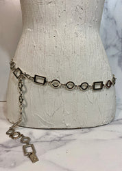 Silver metal chain