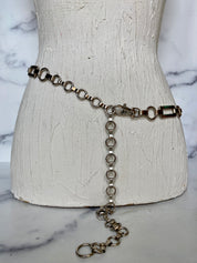 Silver metal waist chain belt