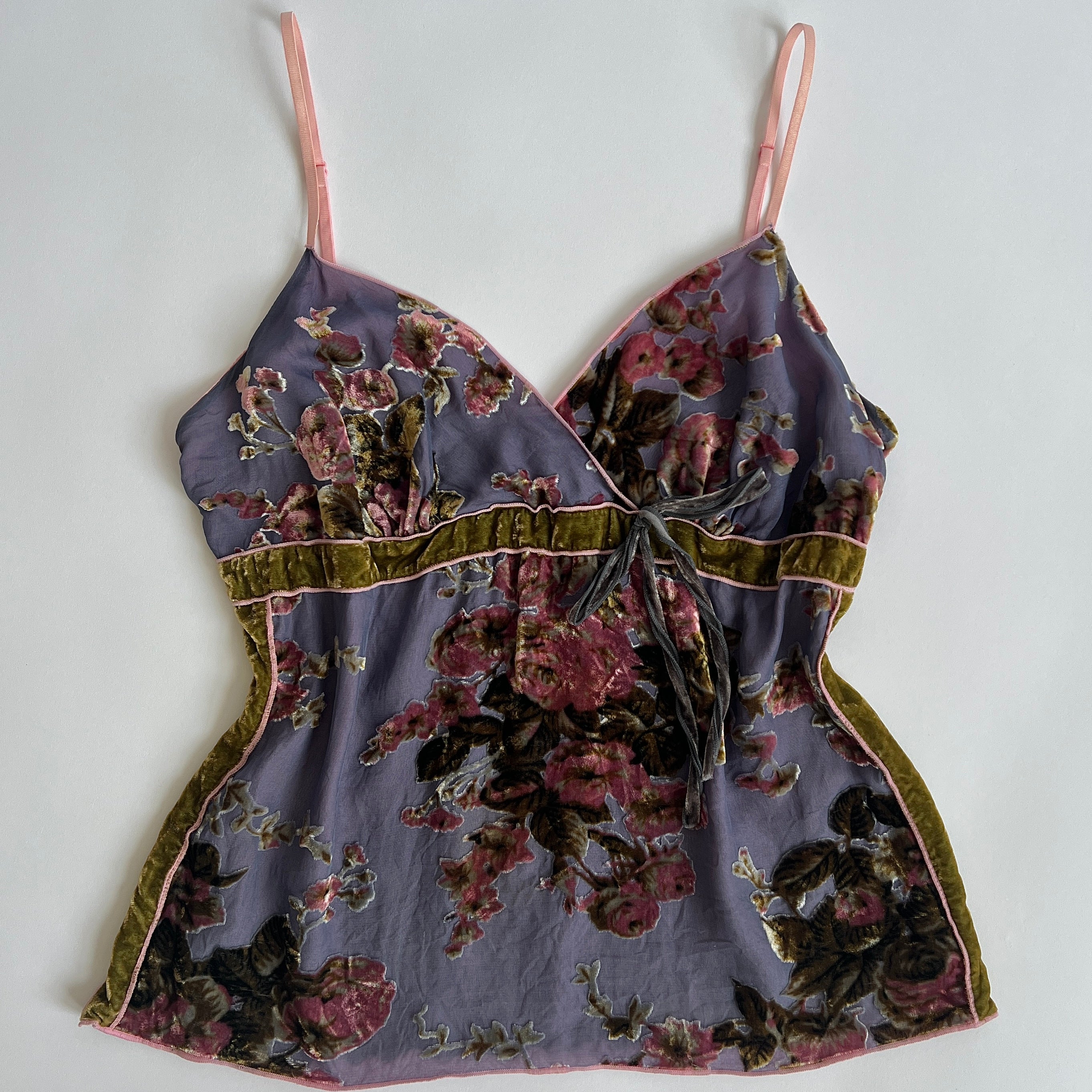 00s lavender velvet cami - M/L