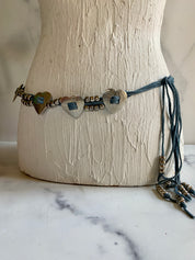 Western style heart belt