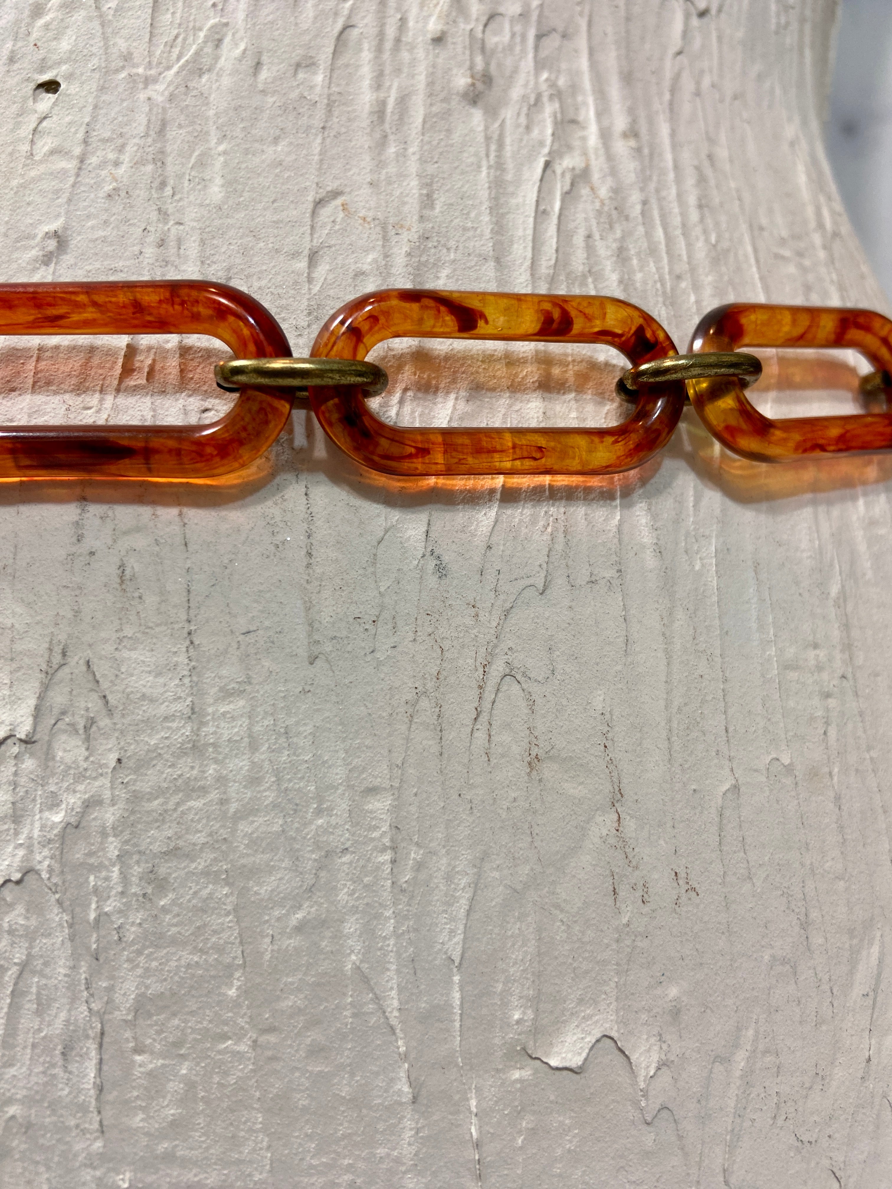 70s brown chain belt
