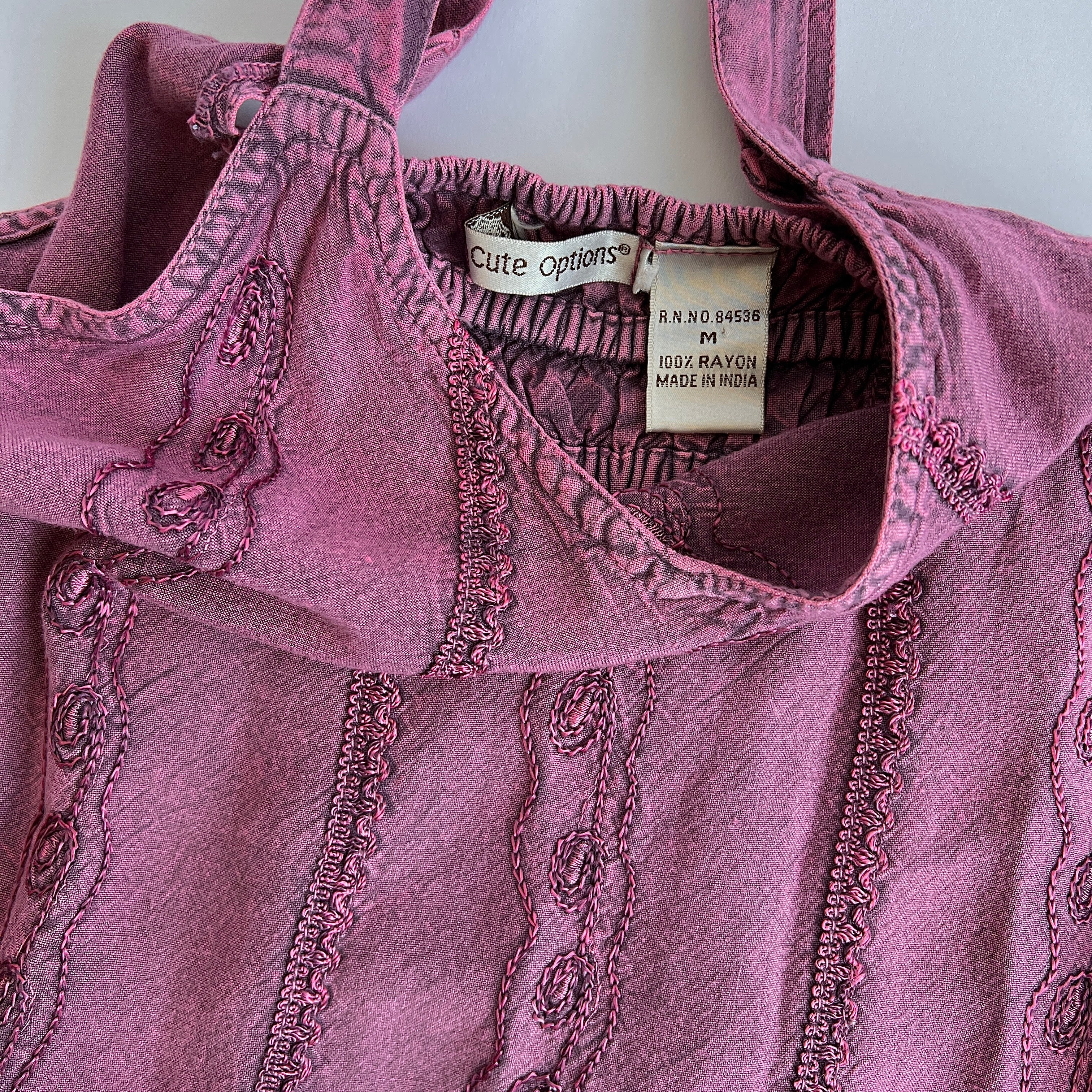 Purple boho grunge tank - L/XL