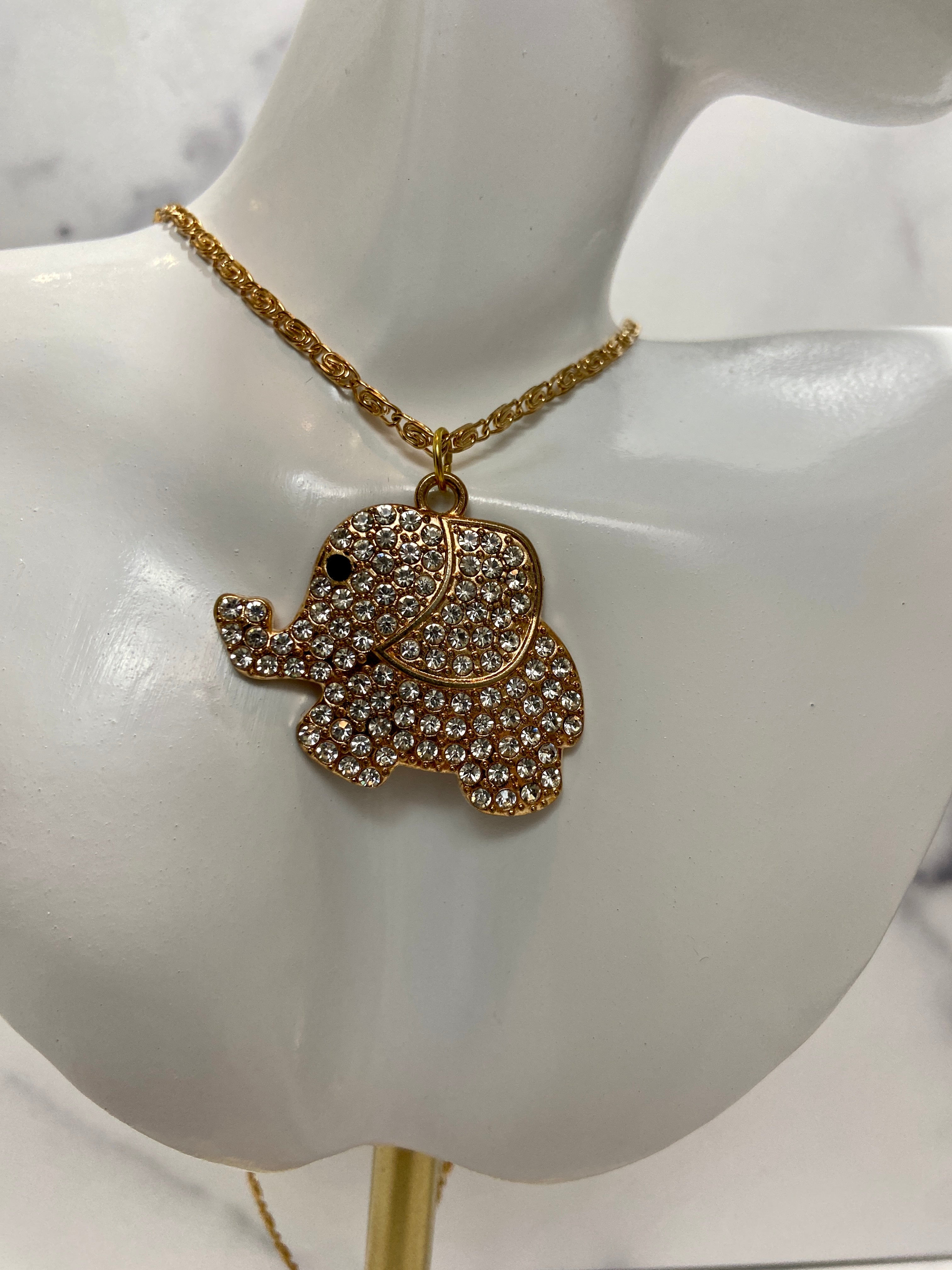 Elephant in a chain