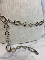 Silver metal chain