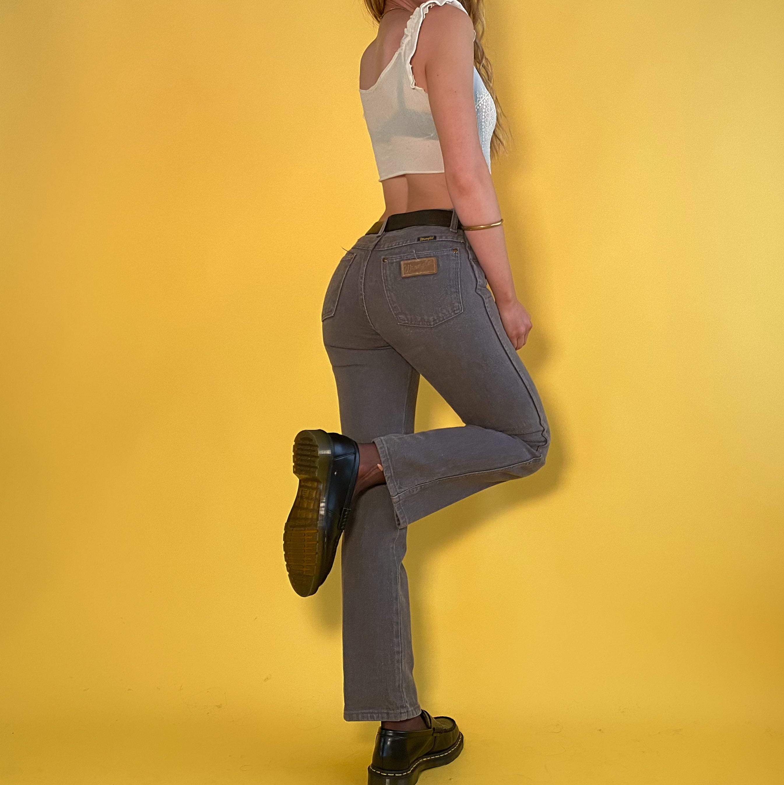 Vintage Grey Denim Wranglers