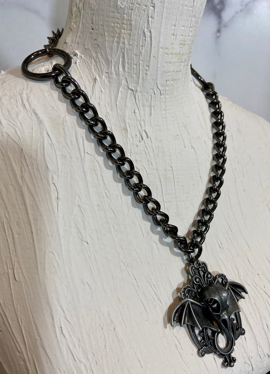 Unisex Vivienne Westwood Batwing Necklace Black