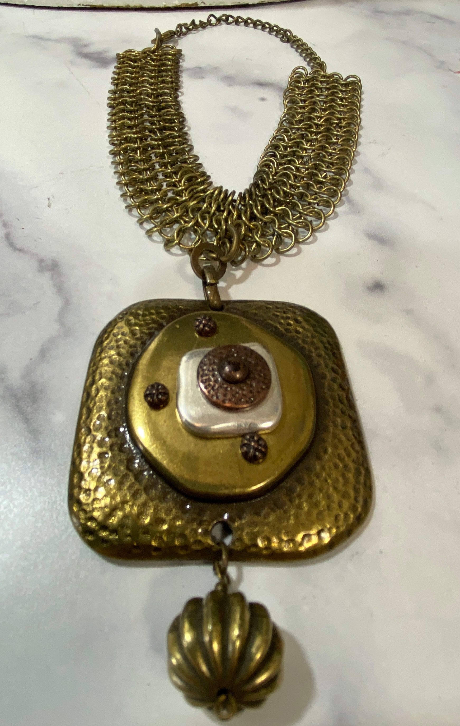 Bronze metal choker