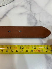 Brown reworked belt