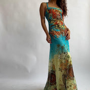 Save the Queen print maxi dress - S/M