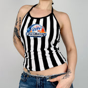 Beer Girl Striped Halter Top (M/L)