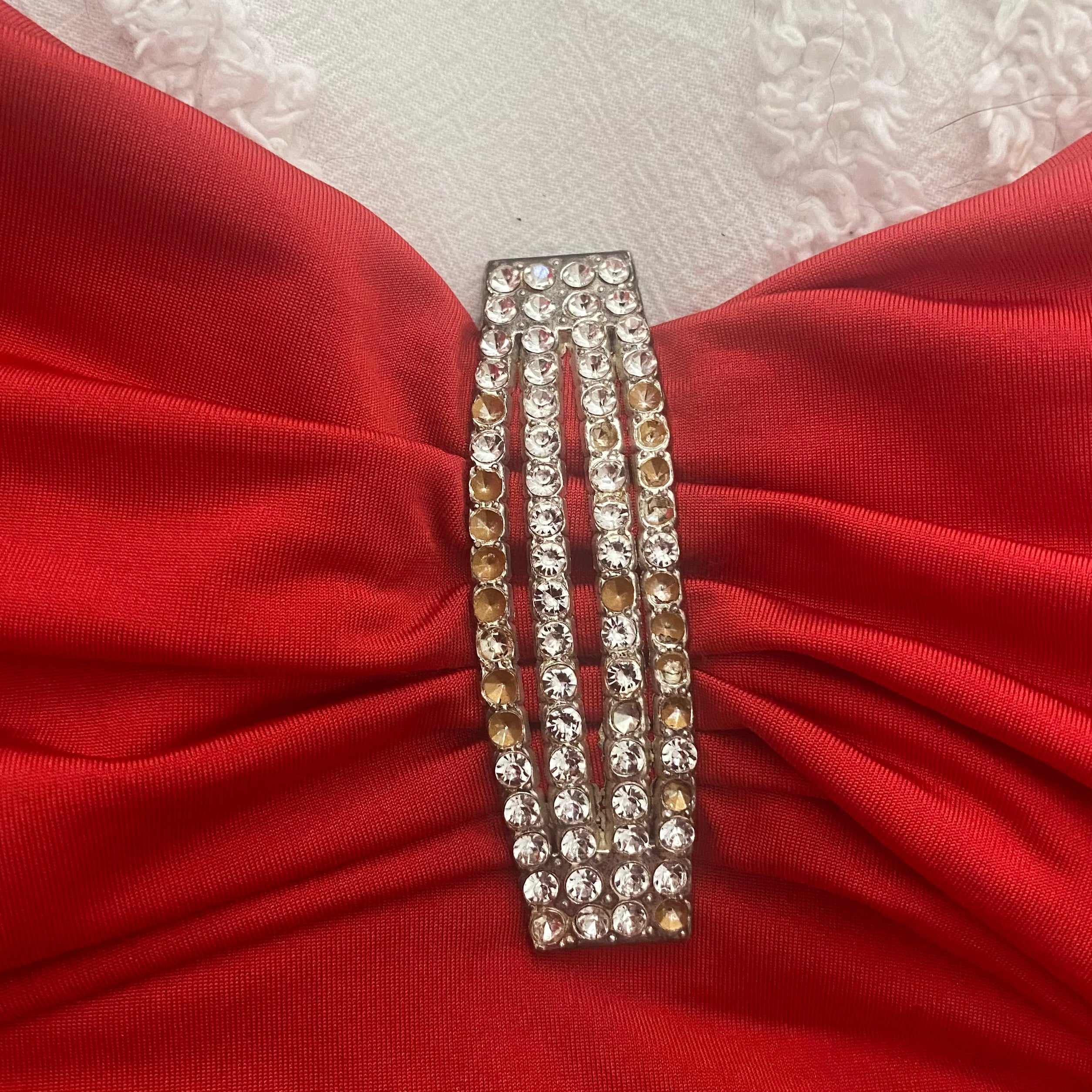 Red Hot Bodycon Mini Dress - Medium