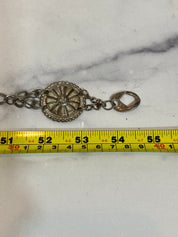 Vintage silver heavy chain belt