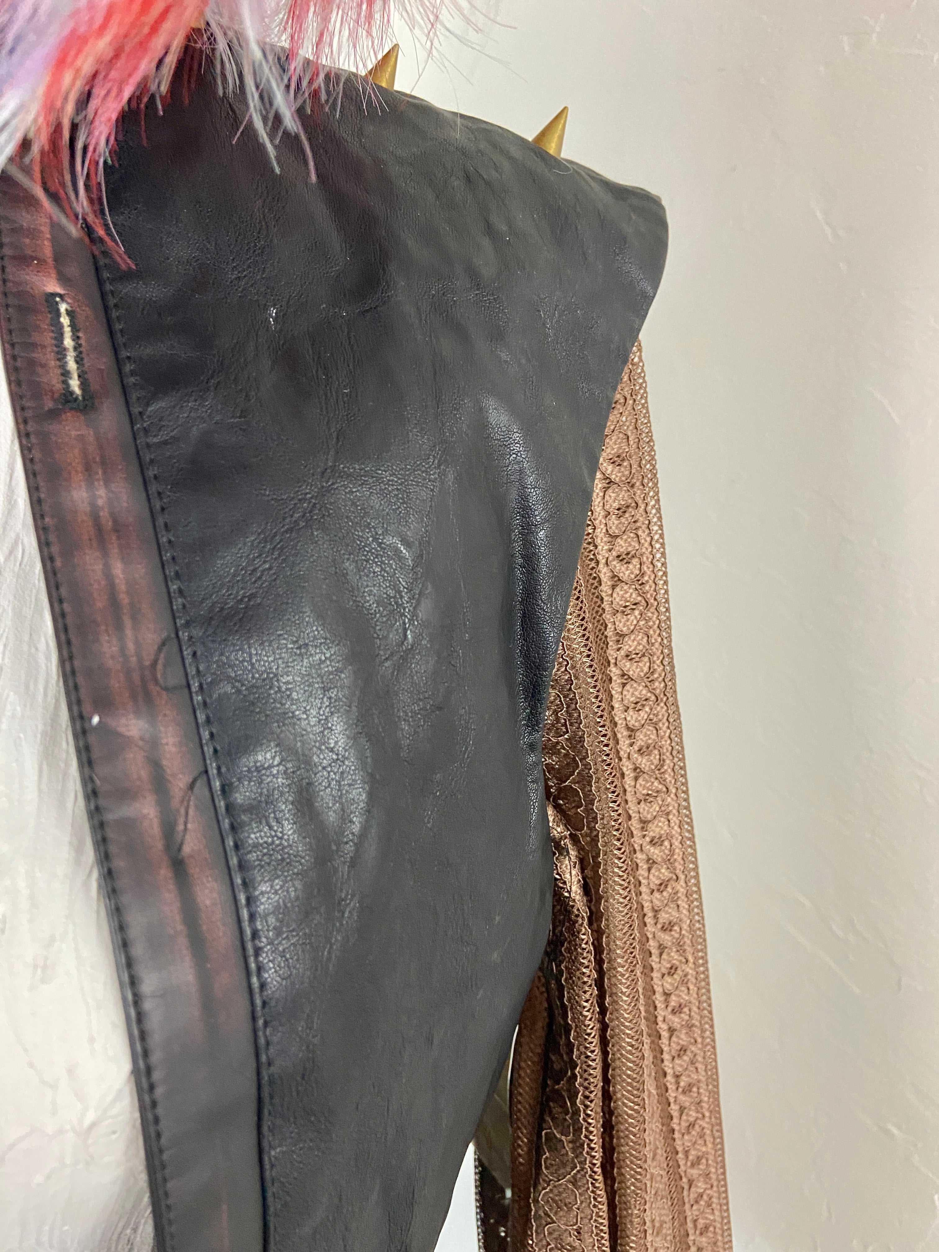 Steampunk spiked jacket