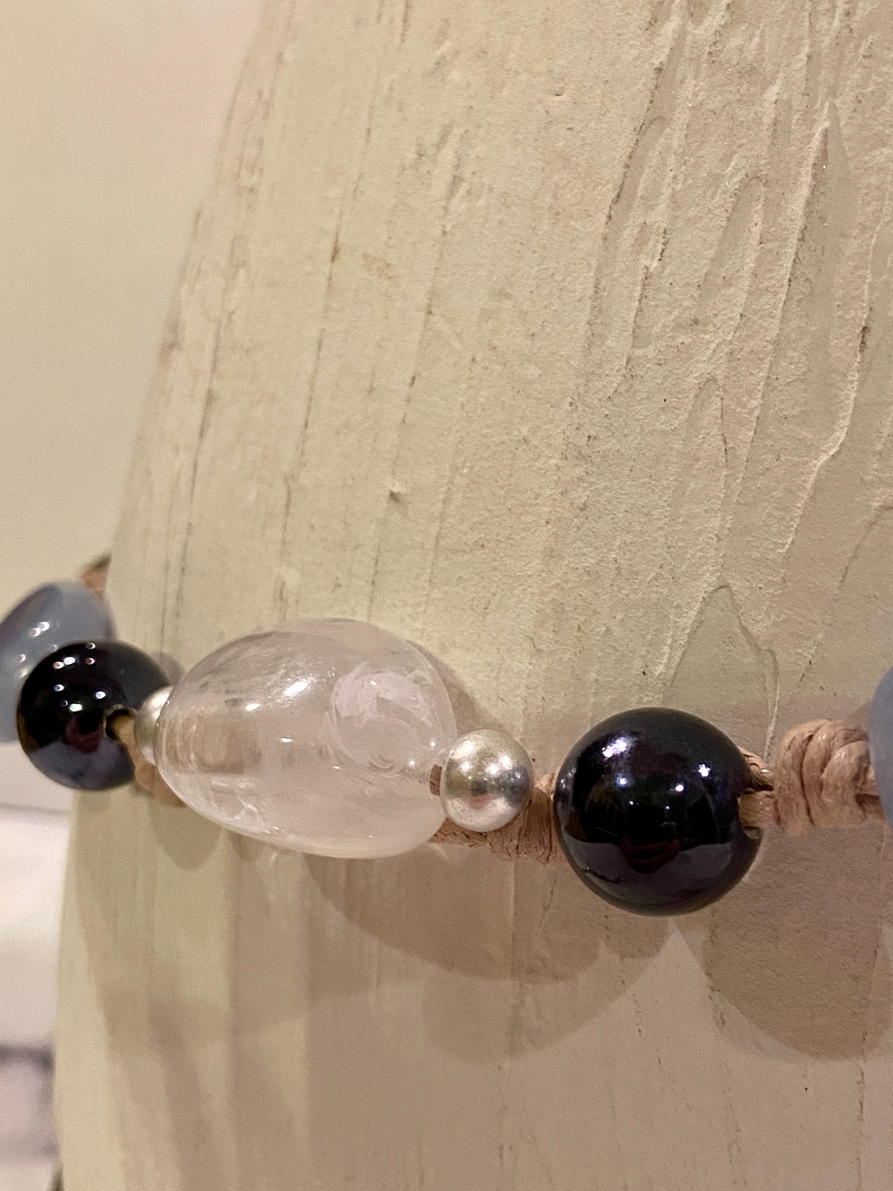 Big beads and chain waist belt