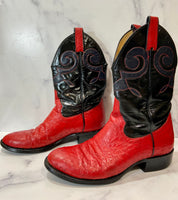 Red & Black Cowgirl Boots (9)