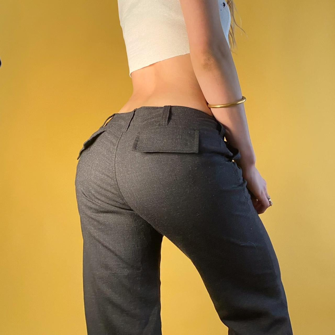 Low Rise Boot Cut Trousers