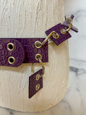 Purple wired belt