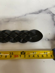 Zele hand braided woven leather belt