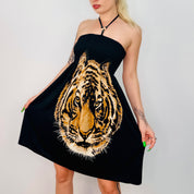 Tiger Halter Neck Dress