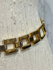 Gold metal chain belt