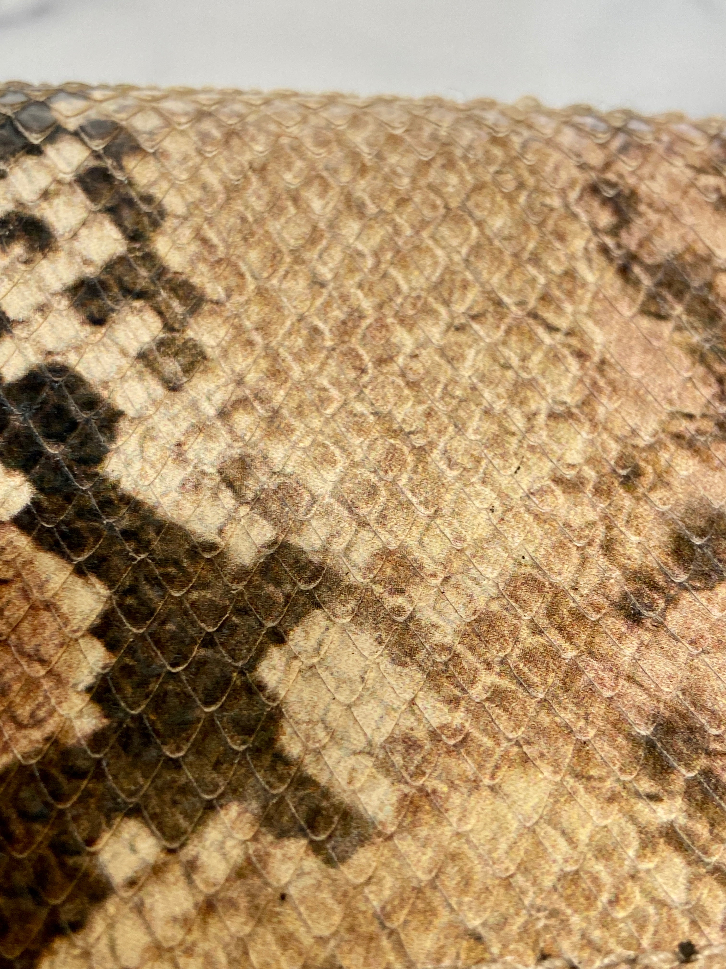 Madewell Leather Belt Bag Embossed Snakeskin