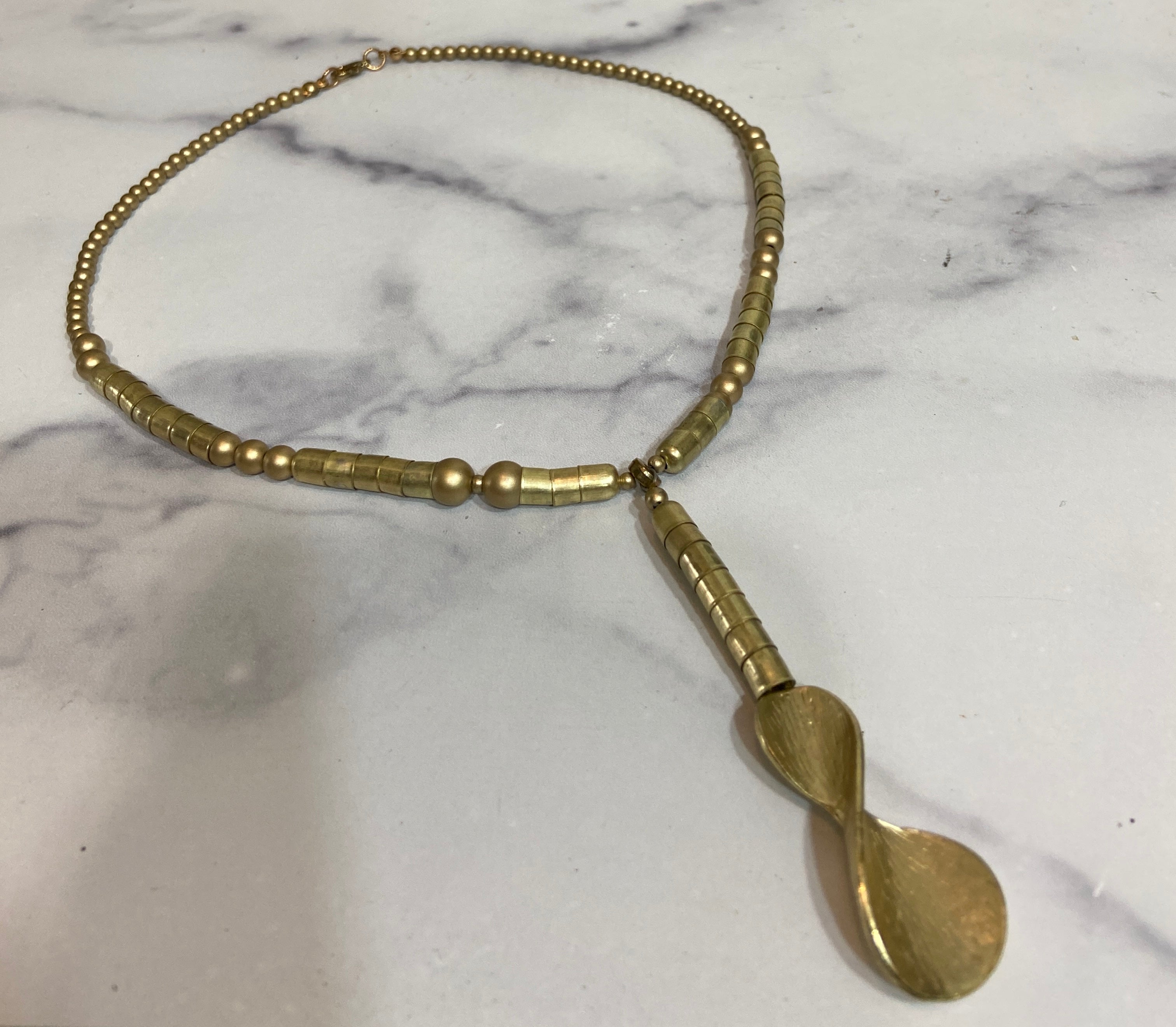 Gold tone choker